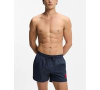 HUGO Dominica Mens Quick-Drying Swim Shorts In Recycled Material With Logo - Navy 410 - Navy 410 - L