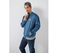 HUGO Donoco Racing Bulls Relaxed Fit Full Zip Crew Sweat, Blue, Size M, Men Blue