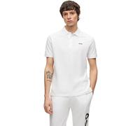 HUGO Cotton-piqué polo shirt with logo print - Style Donos222, 50466182 Natural XXL