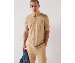 HUGO Donos222 Regular Fit Left Chest Logo Polo Shirt, Beige, Size 2Xl, Men Beige