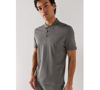 HUGO Hugo Donos222 Regular Fit Left Chest Logo Polo Shirt, Dark Grey, Size S, Men Dark Grey