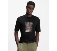 HUGO Doreston Mens Graphic T-Shirt - Black 001 - Black 001 - M
