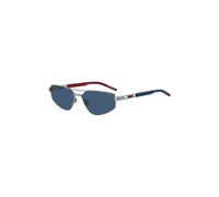 HUGO Double-bridge sunglasses with cut-out logo - Style HG 1414/SR8158KU, 58610292 Silver tone pcs.
