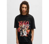 HUGO Dugie Mens Dog Graphic T-Shirt - Black 001 - L
