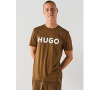 HUGO Dulivio Regular Fit Large Logo T-Shirt - Brown, Brown, Size M, Men Brown