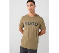 HUGO Dulivio Regular Fit Large Logo T-Shirt, Green, Size S, Men Green