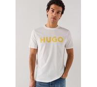 HUGO Dulivio Regular Fit Large Logo T-Shirt, Natural, Size S, Men Natural