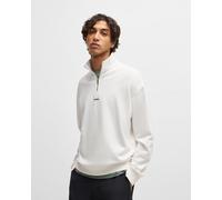 HUGO Durty Half Zip Sweatshirt Pure White - M