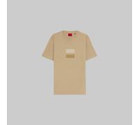 Hugo Dusplit 10266462 01 T-shirt Beige S Men
