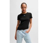 HUGO Slim-fit Ribbed Stretch T-Shirt