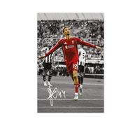 Hugo Ekitike Poster, Canvas Poster Bedroom Decor Landscape Office Room Decor Gift 08x12inch(20x30cm)
