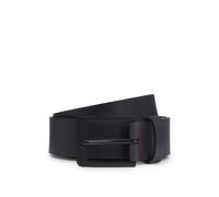 HUGO Embossed-logo belt in buffalo leather - Style Grover_Sz35, 50548366 Black 46