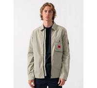 HUGO Emmond Mens Zip Overshirt - Light/Pastel Green 337