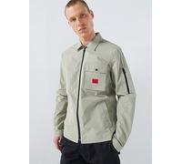 HUGO Emmond Oversize Fit Overshirt, Light Green, Size M, Men Light Green