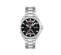 HUGO #Expose Men's Multifunction Stainless Steel and Link Bracelet Watch, Color:Silver (Model: 1530242), Silver, Quartz Watch