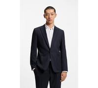 HUGO Extra-slim-fit blazer in melange performance-stretch flannel - Style Arti253F1X, 50547500 Dark Blue 36R