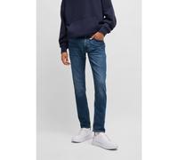 HUGO Extra-slim-fit jeans in navy stonewashed stretch denim - Style Zane, 50511421 Blue 33/34