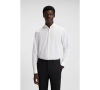 HUGO Extra-slim-fit shirt in cotton poplin with spread collar - Style Erondo, 50389769 White 15.5