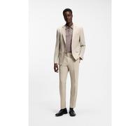 HUGO Extra-slim-fit suit in wool-blend poplin - Style Arti-Hesten253X, 50553786 Beige 38R