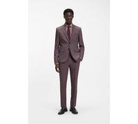 HUGO Extra-slim-fit suit in wool-blend poplin - Style Arti-Hesten253X, 50553786 Dark Purple 36R