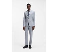 HUGO Extra-slim-fit suit in wool-blend poplin - Style Arti-Hesten253X, 50553786 Light Blue 38R
