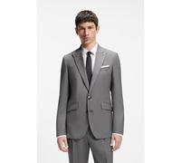 HUGO Extra-slim-fit suit jacket in virgin-wool dobby - Style Arti261X, 50555240 Grey 44R