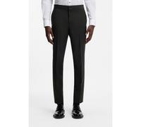 HUGO Extra-slim-fit trousers in a stretch-wool blend - Style Hesten224E1X, 50476482 Black 38L