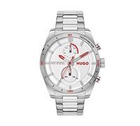 HUGO #FAST Men's Multifunction White Dial Stainless Steel Bracelet Watch