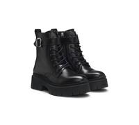 HUGO Faux-leather boots with buckled strap - Style Kris_LUBoot_BROM, 50552730 Black 4