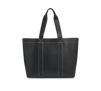 HUGO Faux-leather tote bag with embroidered logos - Style Becky UP_Tote, 50547481 Black pcs.