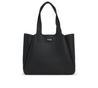 HUGO Faux-leather tote bag with logo patch - Style Orin_Tote, 50557827 Black pcs.