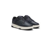 HUGO Faux-leather trainers with mesh trims - Style Yarrow_tenn_mepu, 50548531 Dark Blue 9