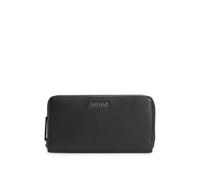 HUGO Faux-leather wallet with embossed grain - Style Bel Zip Around L, 50535935 Black pcs.
