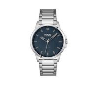 HUGO #FIRST Blue Dial and Stainless Steel Bracelet Gents Watch, One Colour, Men One Colour