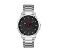 HUGO #FIRST Men's Black Dial Stainless Steel Bracelet Watch