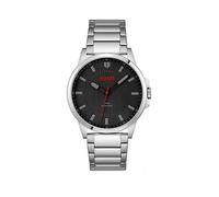 HUGO FIRST Men's Black Dial Stainless Steel Bracelet Watch 1530246 UK