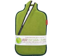 Hugo Frosch Hot Water Bottle with Softshell Cover and Insulating Zip, Bamboo