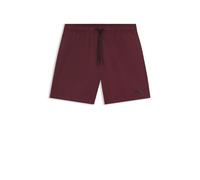 HUGO Fully lined swim shorts with contrast logo - Style HAITI, 50469312 Dark Red XL