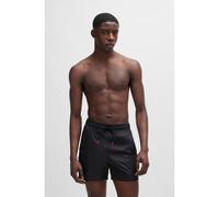 HUGO Fully lined swim shorts with logo tape - Style FAB, 50500973 Black S