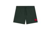 HUGO Fully lined swim shorts with red logo label - Style DOMINICA, 50493450 Green S