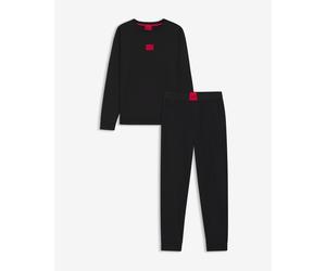 HUGO Galaxy Long Set Black Red - L