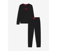 HUGO Galaxy Long Set Black Red - M