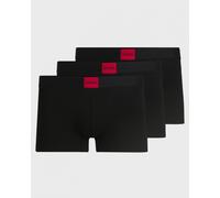 HUGO 3-Pack Logo Patch Galaxy Boxer Trunks, Black - Large