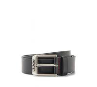 Men's HUGO Gelio-C Mens Leather Belt With Logo Pin Buckle - Black - Size: W38