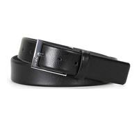 HUGO Mens Gellot Sz35 Grained-leather belt
