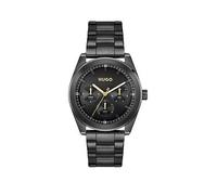 HUGO Analogue Multifunction Quartz Watch for Men #Bright Sport Collection with Black Stainless Steel Bracelet - 1530426