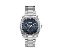 HUGO Gents & #BRIGHT SPORT Stainless Steel Bracelet Watch, Silver, Men Ilver