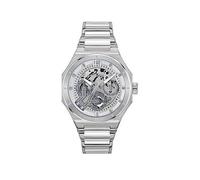 HUGO Analogue Multifunction Quartz Watch for Men #Grail Skeleton Collection with Silver Stainless Steel Bracelet - 1530377