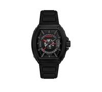 HUGO Gents #ICON Black Silicone Strap Watch, Black, Men Black