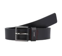 Men's HUGO Giove Sz35 Mens Smooth Leather Belt NOS - Black - Size: W36